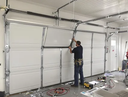 Garage Door Section Replacement in Boynton Beach