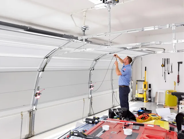 Garage door cable repair service by Boynton Beach Garage Door Repair in Boynton Beach