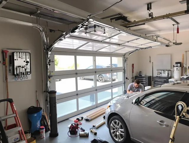 Garage door noise reduction service by Boynton Beach Garage Door Repair in Boynton Beach
