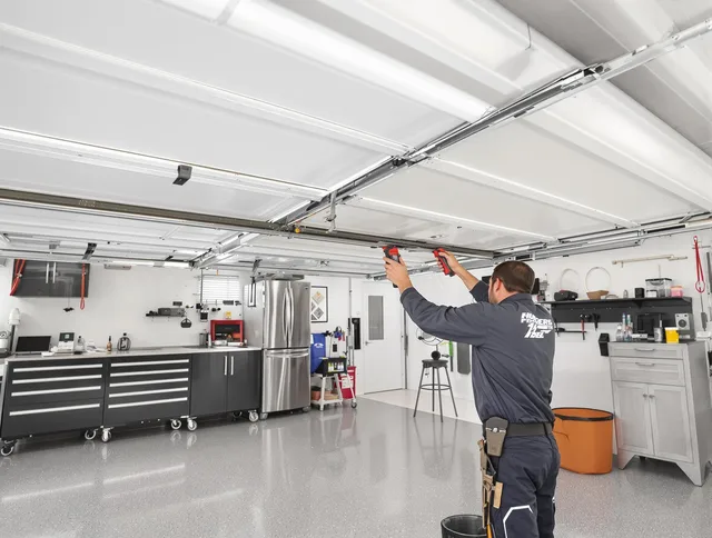 Overhead garage door repair service by Boynton Beach Garage Door Repair in Boynton Beach