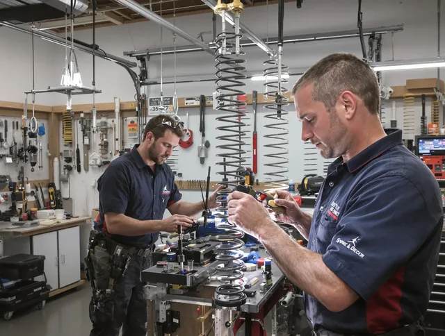Garage door spring repair service by Boynton Beach Garage Door Repair in Boynton Beach
